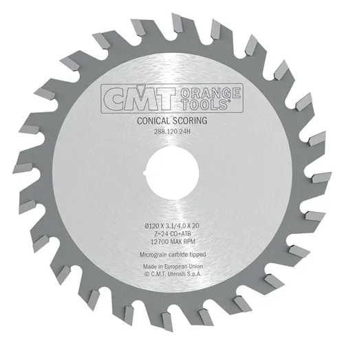 CMT Predrezový kotúč kónický pre CNC stroje - D215x4,3-5,5 d50 Z42 HW