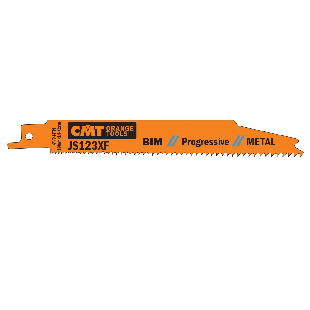 CMT Pílový list do chvostovej píly BIM Progressive Metal 123 XF - L150, I130, TPI8-14 (bal 5ks) C-JS123XF-5
