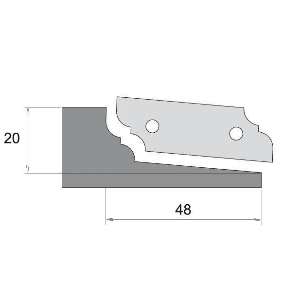 IGM Profilový nôž pre F631 - typ A, spodné branie F631-091121