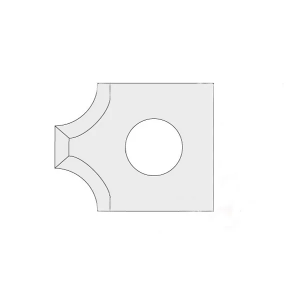 IGM N031 Žiletka tvrdokovová rádiusová - 2xR2 16x17,5x2 UNI N031-20042