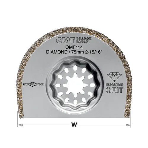 CMT Starlock Diamantový pílový list s extra životnosťou na tehlu a betón - 75 mm, set 5 ks