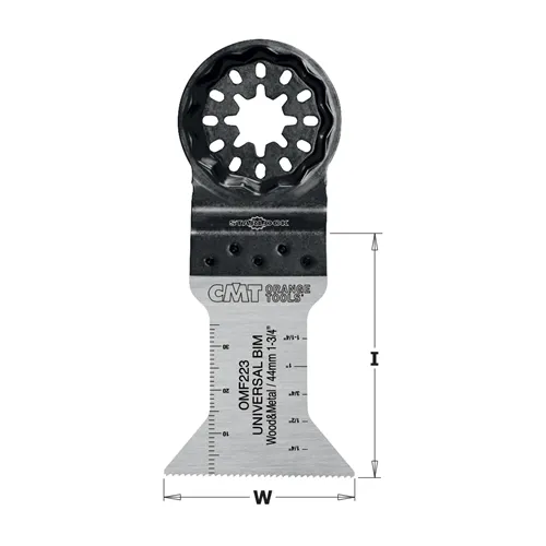 CMT Starlock Ponorný pílový list BIM s predĺženou životnosťou, na drevo a kov - 44 mm