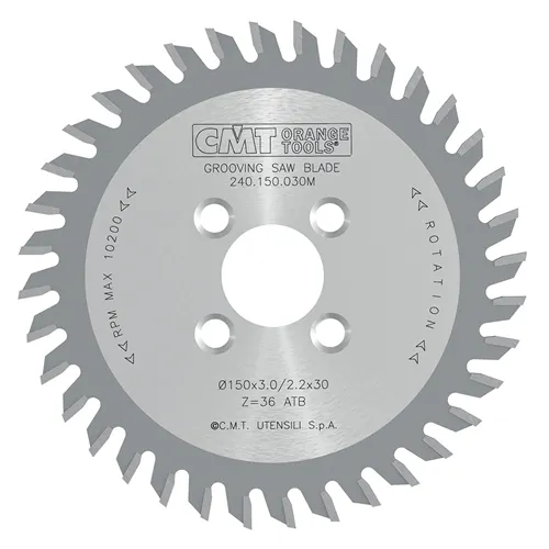 CMT Drážkovací kotúč pre CNC - D150x5 d30 Z36 HW