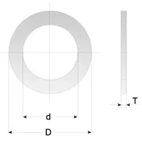CMT Redukční kroužek pro pilové kotouče - D30 d25,4 t2,0 