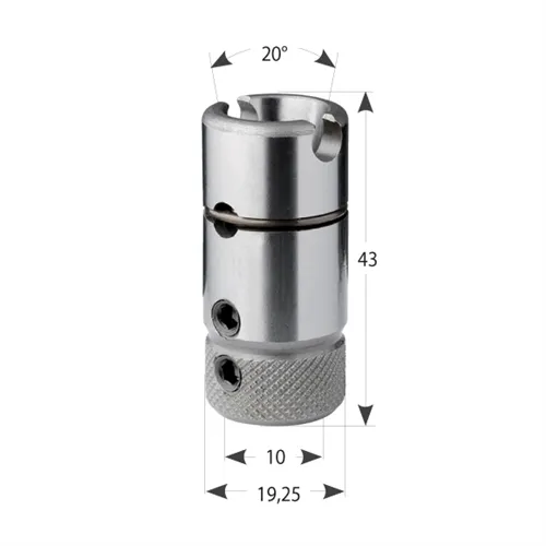 Rýchloupínacie puzdro 360 Morbidelli pre vrták S10, D19,25x43 20° P-L