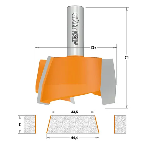 CMT C981 Sada vyspravovacia na CORIAN 2ks, S=12mm, D=47,5mm