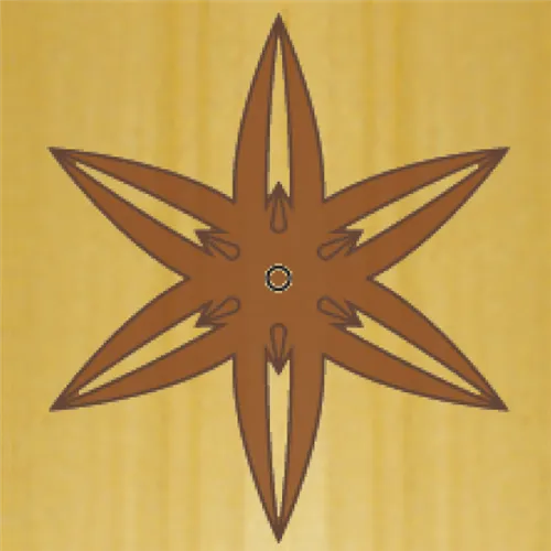 CMT Šablóna na ornamenty na ružicové vzory ROZETA 88 a 70mm