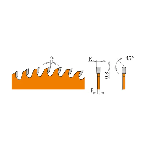 CMT Orange Pílový kotúč na neželezné kovy a plasty - D160x2,2 d20 Z24 HW