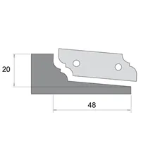 IGM Profilový nôž pre F631 - typ A, spodné branie