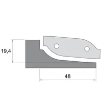 IGM Profilový nôž pre F631 - typ C, spodné branie