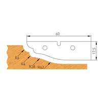 IGM Profilový nôž B 60x17,5x2mm pre F632-182