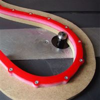IGM Flexibilná šablóna pre frézovanie oblúkov a kriviek - 1200x12x12mm IGM Flexibilná šablóna pre frézovanie oblúkov a kriviek - 1200x12x12mm