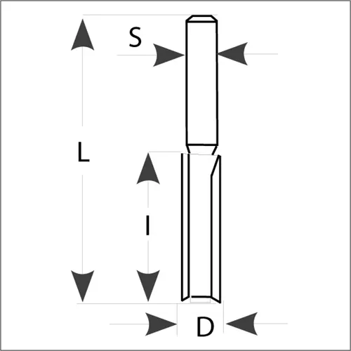 IGM M111 Drážkovacia fréza so zavrtávacím zubom - D12x50x92,1 S=12 HW